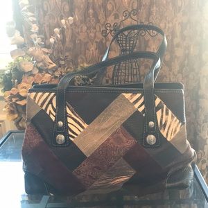 Beautiful Leather Patchwork Purse